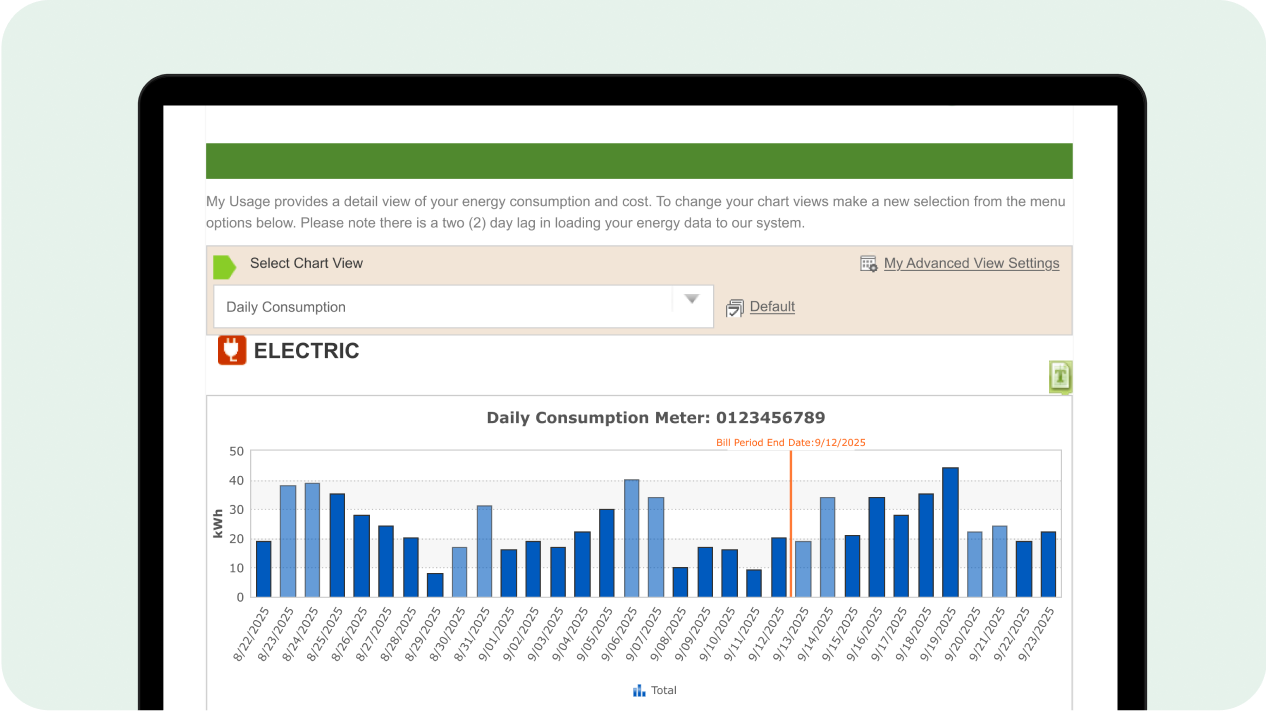 Energy Analyzer screen displayed on a desktop